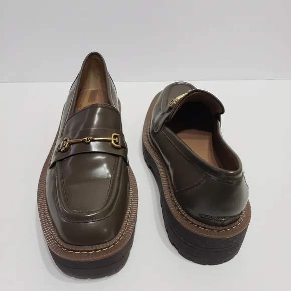 Sam Edelman Laura Lug Sole Leather Loafer Shoes 8