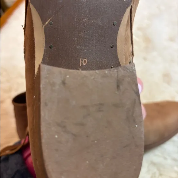 Sam Edelman Packer Brown Suede Ankle Boots size 10