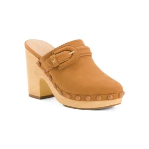 Sam Edelman Womens Brown Suede Nyla Slip On Clog Heels Sz 8.5 NIB
