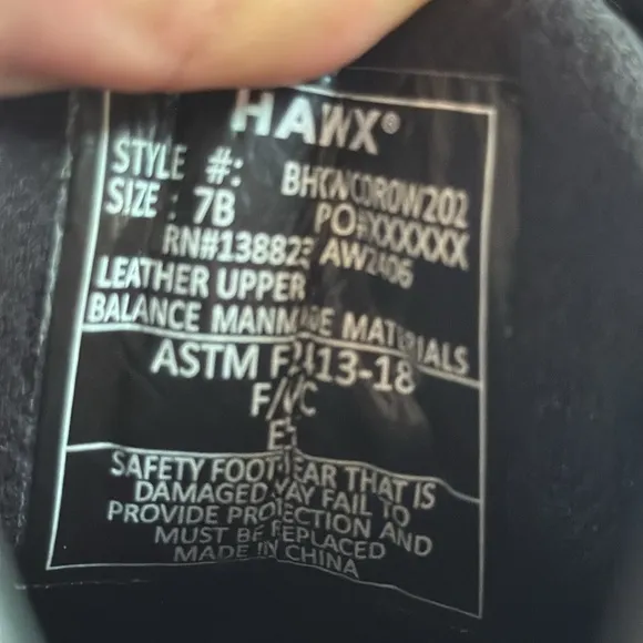Sample -HAWX WOMEN'S 6&quot; UNIFORM WORK BOOTS - COMPOSITE TOE