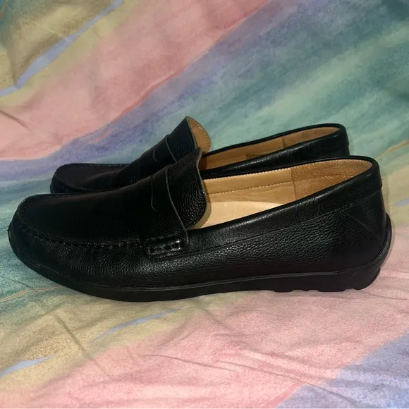 Samuel Hubbard Free Spirit Black Leather Slip-On Loafer Shoes men’s size 12