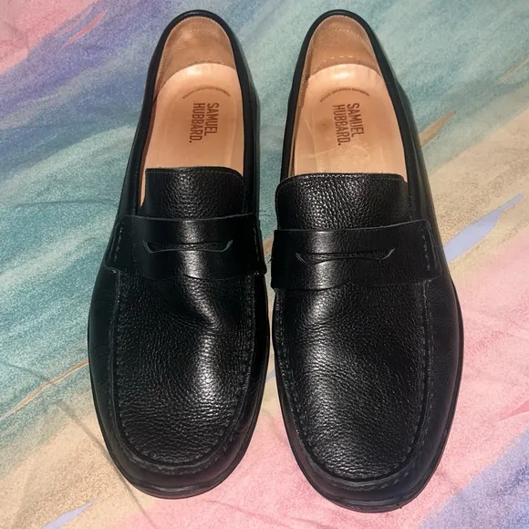 Samuel Hubbard Free Spirit Black Leather Slip-On Loafer Shoes men’s size 12