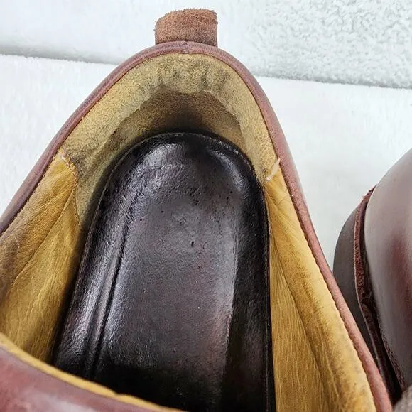 Samuel Hubbard Loafer Shoes Men 11M Free Loafer Brown leather Lace-up M1100-007