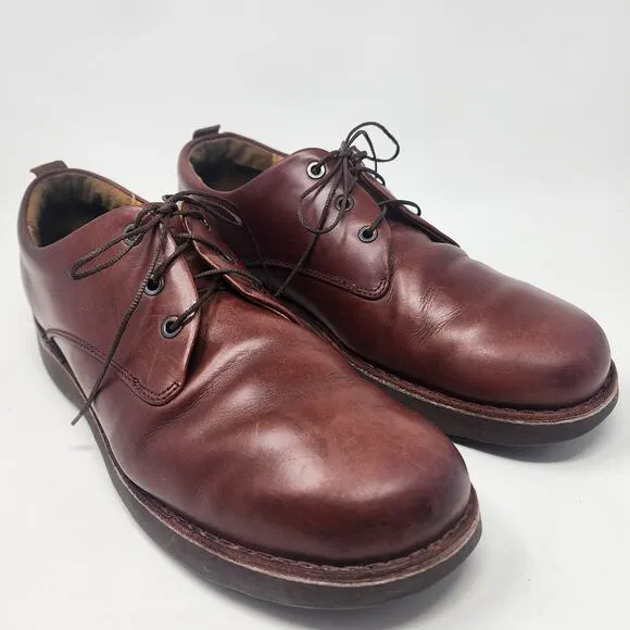 Samuel Hubbard Loafer Shoes Men 11M Free Loafer Brown leather Lace-up M1100-007