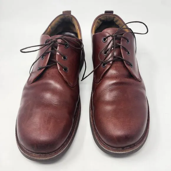Samuel Hubbard Loafer Shoes Men 11M Free Loafer Brown leather Lace-up M1100-007