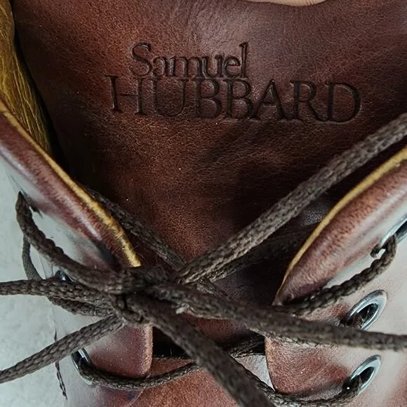 Samuel Hubbard Loafer Shoes Men 11M Free Loafer Brown leather Lace-up M1100-007