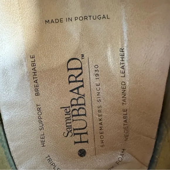 Samuel Hubbard 'Open Road' Black Waxhide Leather Men's Casual Shoes size 11.5