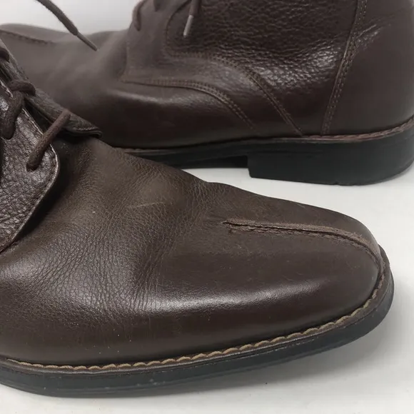 Sandro Comfort Soft and Gel Buttery Soft Chocolate Leather Chukka Boots