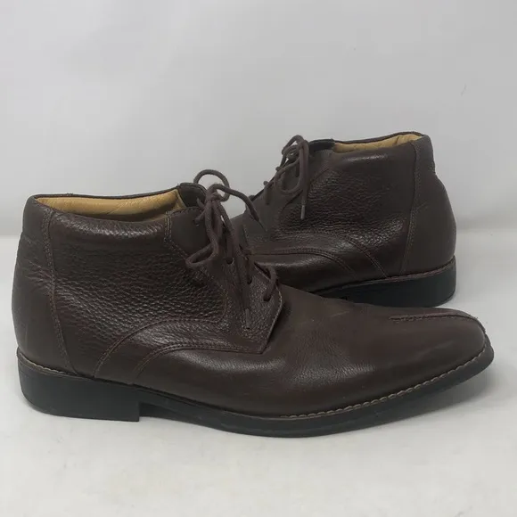 Sandro Comfort Soft and Gel Buttery Soft Chocolate Leather Chukka Boots