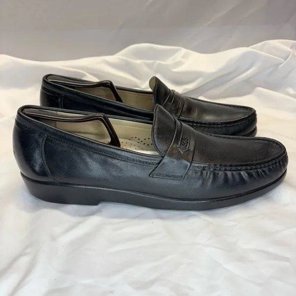 SAS Black Ace Slip On Loafers Mens Comfort Shoes Size 12.5 S