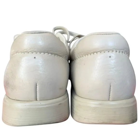 SAS Bout Time Beige Pebbled Leather Orthopedic Comfort Loafer Shoes Men's  10 M