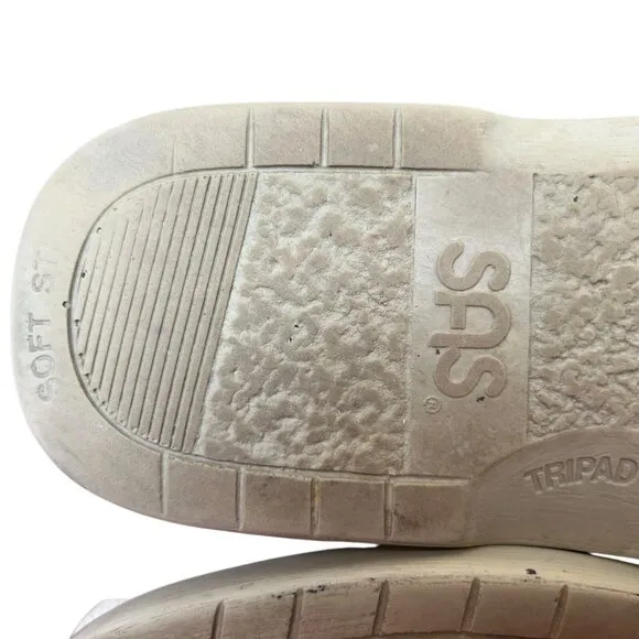 SAS Bout Time Beige Pebbled Leather Orthopedic Comfort Loafer Shoes Men's  10 M