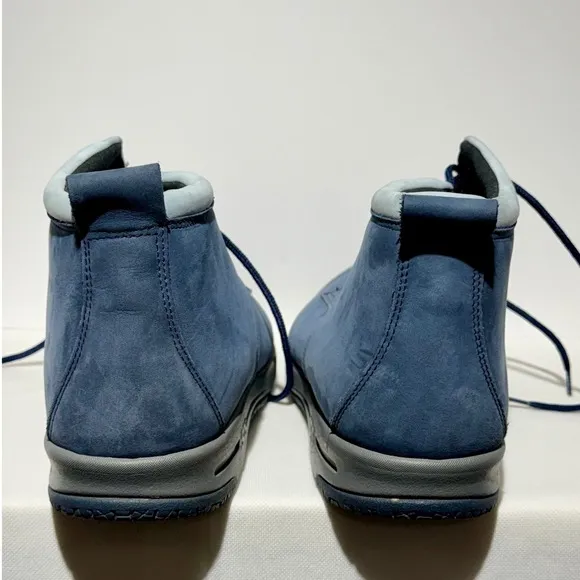SAS Gretchen Chukka Ankle Boots Comfort Walking Blue Suede Leather 12 Wide