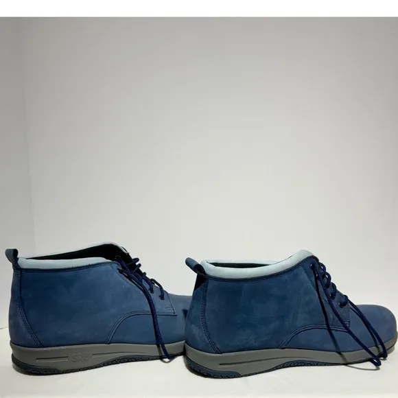 SAS Gretchen Chukka Ankle Boots Comfort Walking Blue Suede Leather 12 Wide