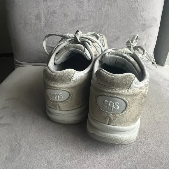 SAS Journey Mesh Walking Comfort Shoes Mens Size 7 Wide Gray Sneakers-USA