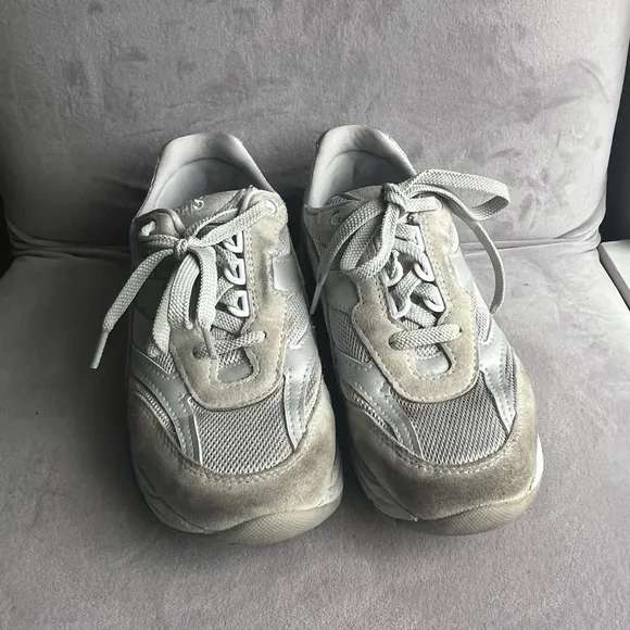 SAS Journey Mesh Walking Comfort Shoes Mens Size 7 Wide Gray Sneakers-USA