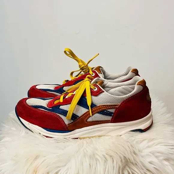 SAS Tour Mesh Lace Up Multicolor Sneaker Size 10 red blue