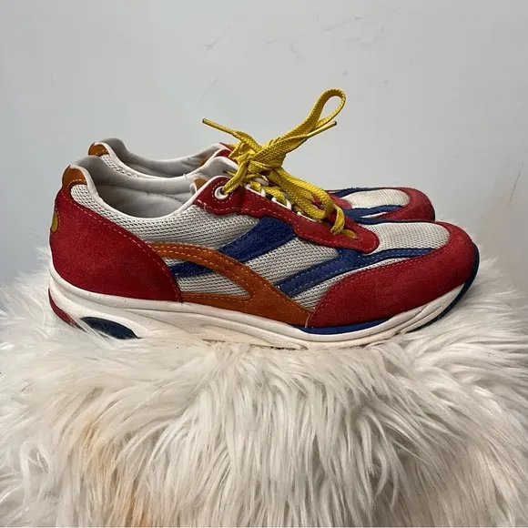 SAS Tour Mesh Lace Up Multicolor Sneaker Size 10 red blue