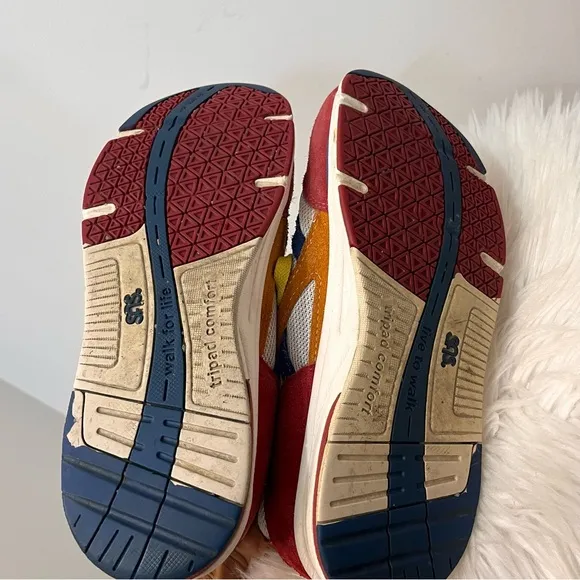 SAS Tour Mesh Lace Up Multicolor Sneaker Size 10 red blue