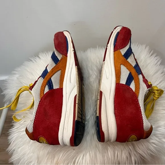 SAS Tour Mesh Lace Up Multicolor Sneaker Size 10 red blue
