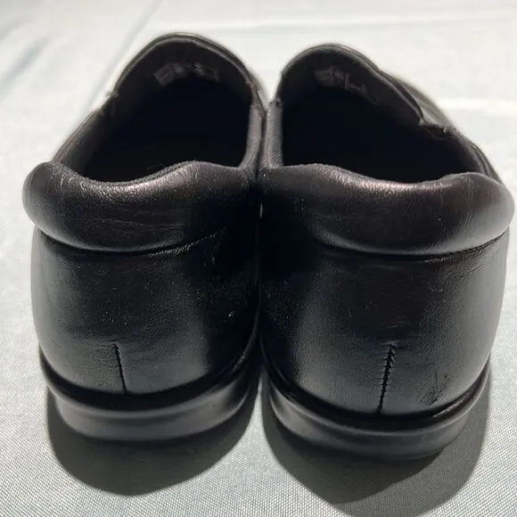 SAS Tripad Viva Black Leather Slip On Shoes Women's 6M B43