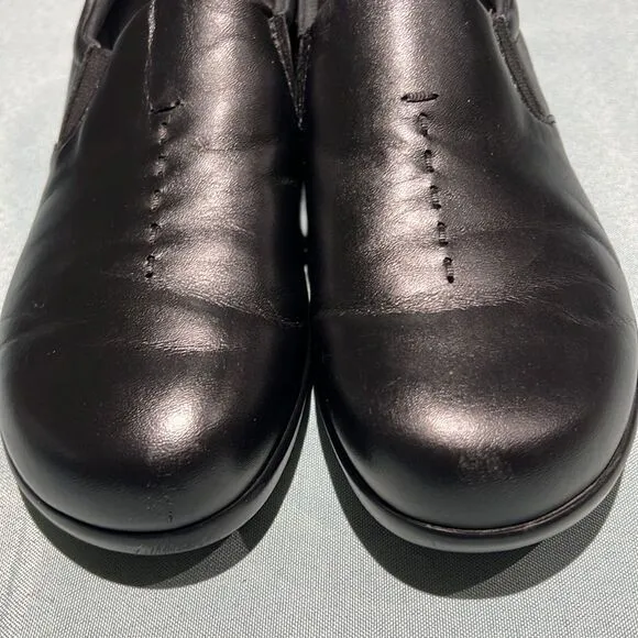 SAS Tripad Viva Black Leather Slip On Shoes Women's 6M B43