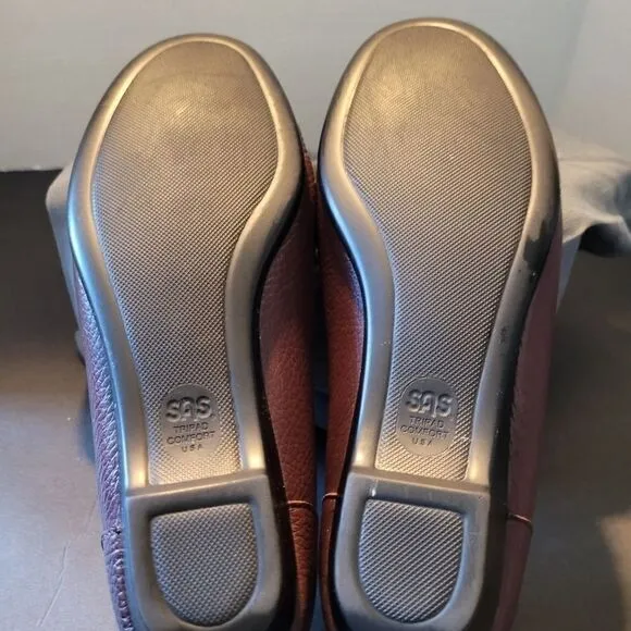 SAS Women's Easy Slip On Loafer Tripad Comfort Shoes Burgundy 8.5 slip On Nwt