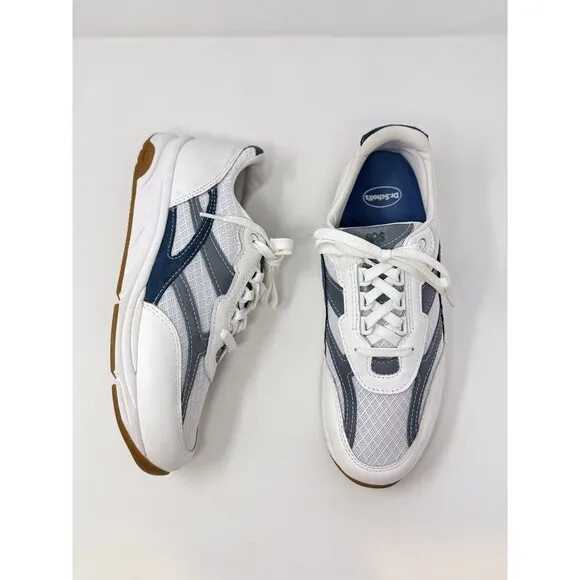SAS Womens Shoes White Blue Tour Mesh Lace Up Sneakers Running Workout US 10M
