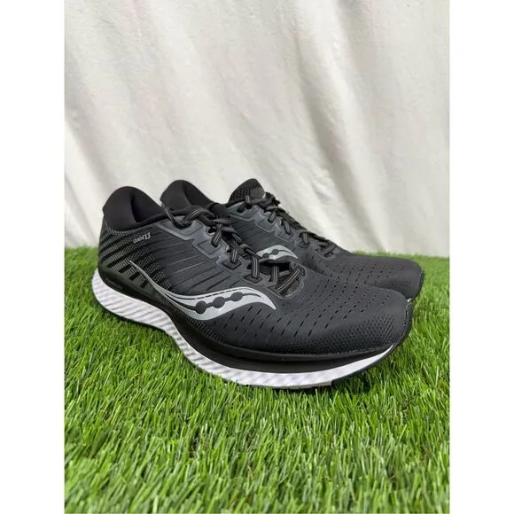 Saucony Guide 12 Men Athletic Shoes S20548-40 Mesh Gray Black Running