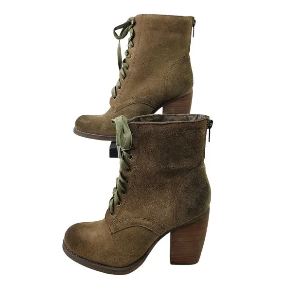 Sbicca Vtg Collection Bridge Suede Zip Ankle Boots 6.5