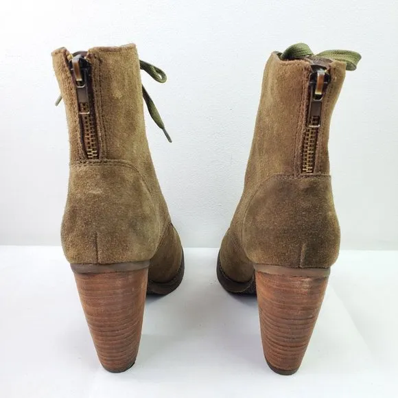 Sbicca Vtg Collection Bridge Suede Zip Ankle Boots 6.5