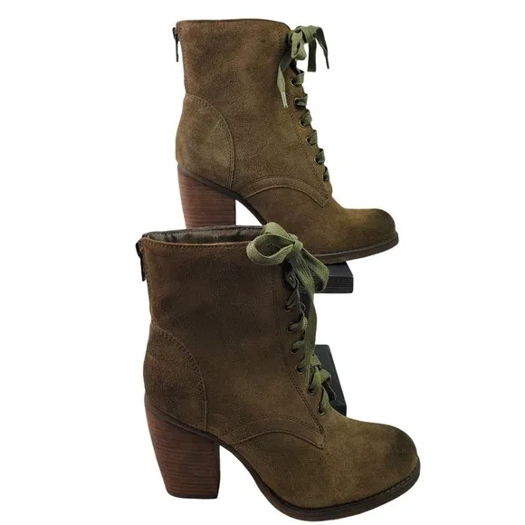 Sbicca Vtg Collection Bridge Suede Zip Ankle Boots 6.5