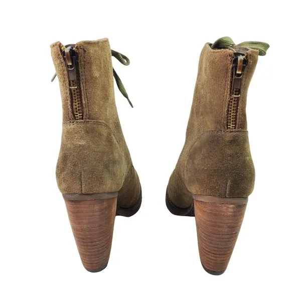 Sbicca Vtg Collection Bridge Suede Zip Ankle Boots 6.5