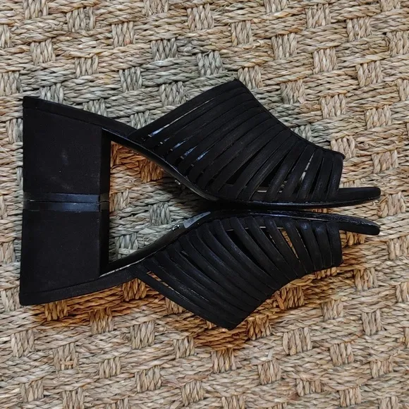 Schutz Black Cecilia Slip-on Shoes