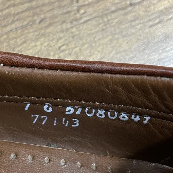 Sebago Docksides Boat Shoes Men 7 E Brown Leather Loafers 2 Eye Handsewn Classic