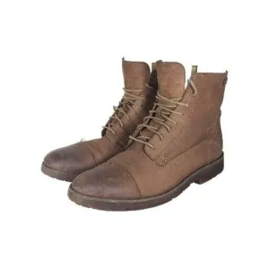 Sebago Men's US11 EU45 Brown Leather Lace-Up Cap Toe Ankle Boots Booties