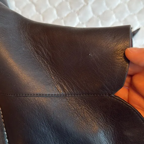 See by Chloé Louise Leather Ankle Boots Size 40 US 9 Gold Hardware