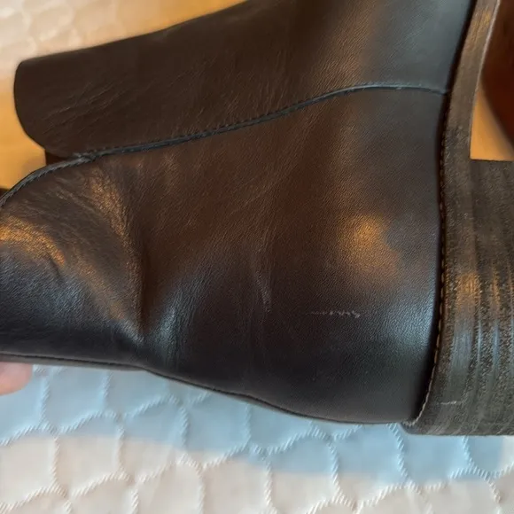 See by Chloé Louise Leather Ankle Boots Size 40 US 9 Gold Hardware