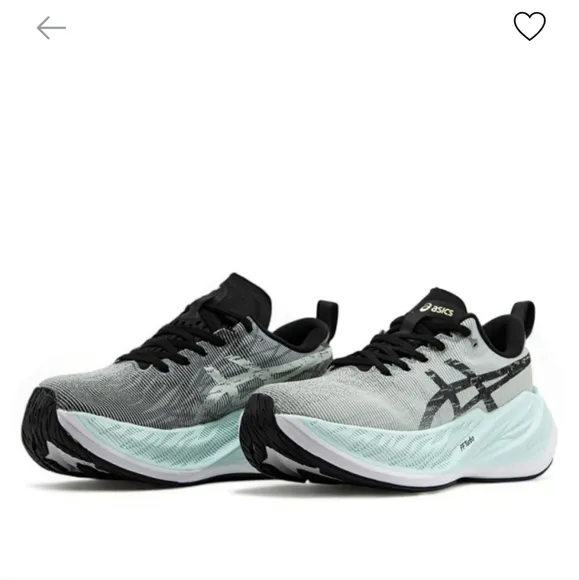 Size 10 Asics Superblas Black Lilac Hint, New No Box