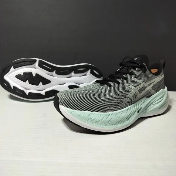 Size 10 Asics Superblas Black Lilac Hint, New No Box