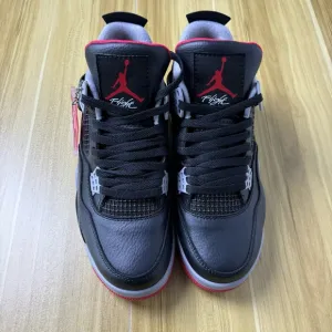 Size 10 Men's Shoes- Jordan 4 Retro &quot;BredReimagined&quot; - Preowned