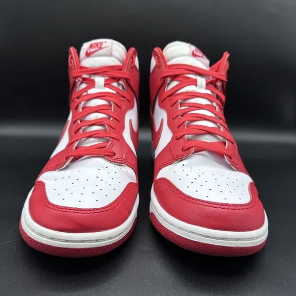 Size 11 - Nike Dunk High University Red White Men's Sneakers DD1399-106 Retro