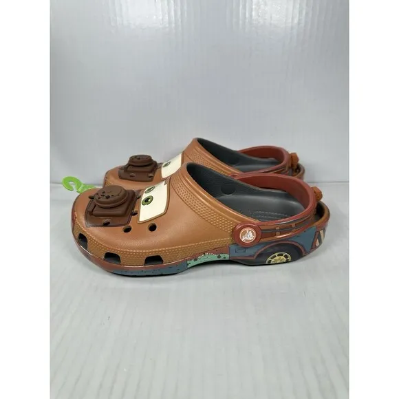 Size 8M/10W Crocs Cars Classic Clog Mater Tow Hook Disney Pixar 209371-0DA NEW