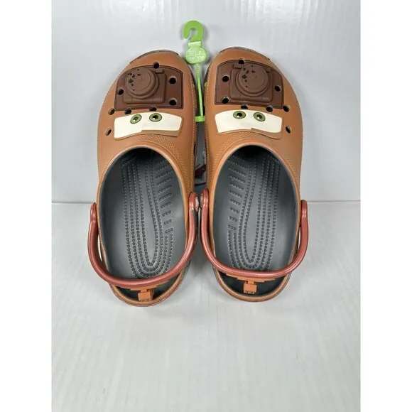 Size 8M/10W Crocs Cars Classic Clog Mater Tow Hook Disney Pixar 209371-0DA NEW