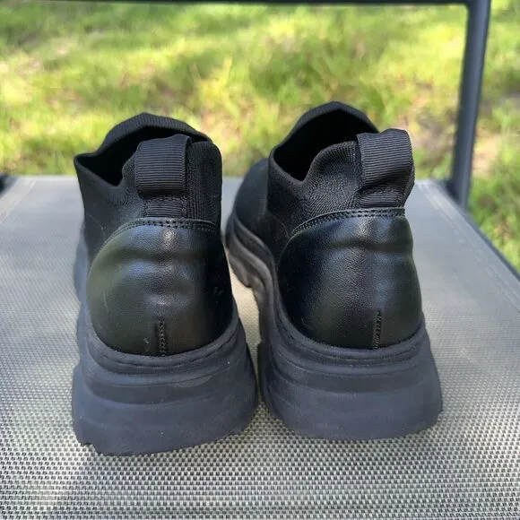 Size 9.5 Black Valentino Sneakers‎ Stretch Slip On Shoes