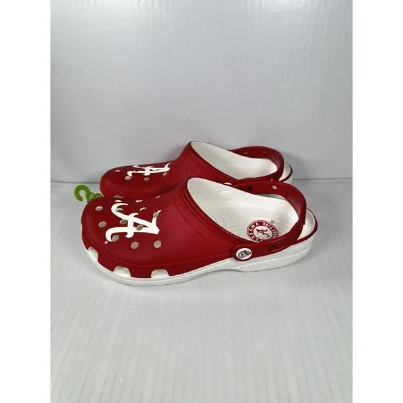 Size 9M/11W Crocs University of Alabama Crimson Tide Classic Clogs 209582-100