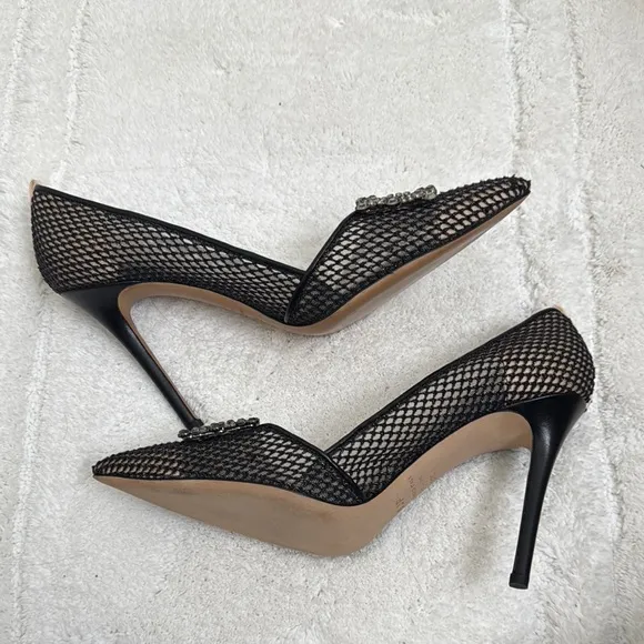 SJP by Sarah Jessica Parker Black Mesh Heels