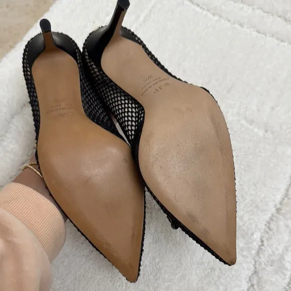 SJP by Sarah Jessica Parker Black Mesh Heels