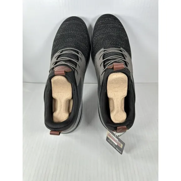 Skechers Delson 3.0 Cicada Shoes Slip On Men's Size 13 210238 Grey Black NEW