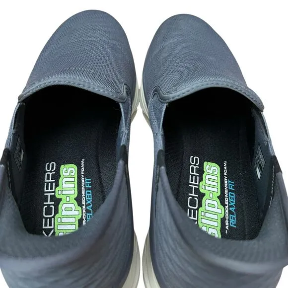 SKECHERS Men’s US 11 Grey Relaxed Fit Hands Free Slip-ins Walking Comfort Shoes